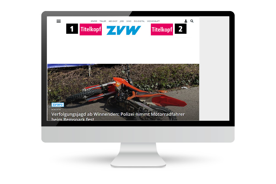 Displays Titelkopf 1 & 2