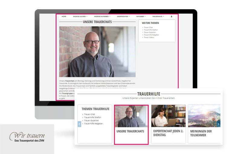 zvw-trauer.de Native Ad Werbeausspielung + Erstellung