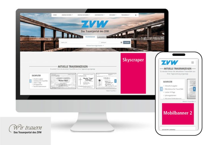 zvw-trauer.de Banner-Paket Standard
